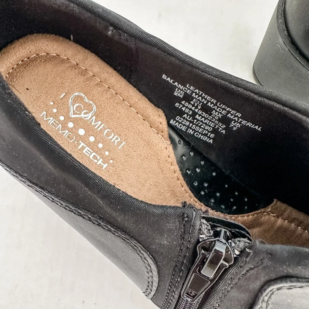 I Love Comfort Womens Black Shoes Size‎ 9 Leather Upper Dress Shoes